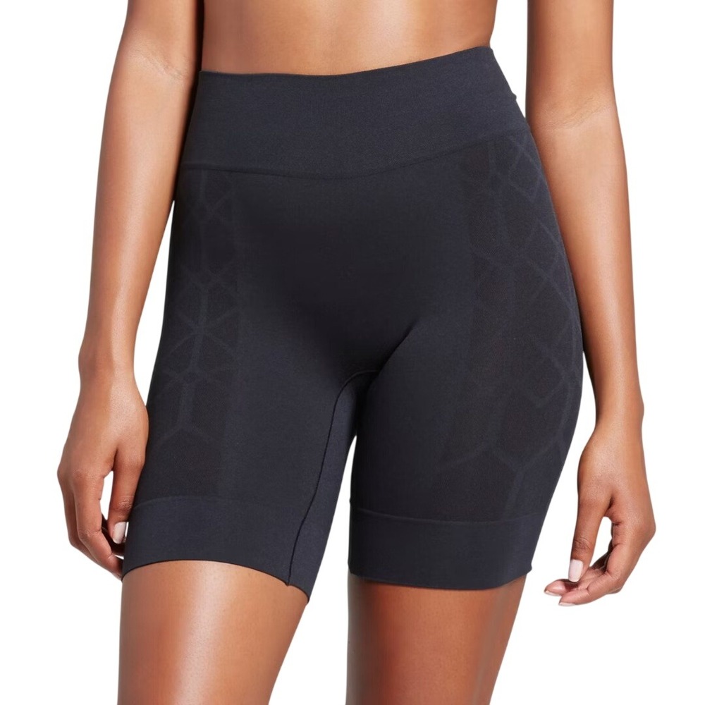 Jockey Generation Women's Black Seamfree Smoothing No Chafe Slipshort Size S